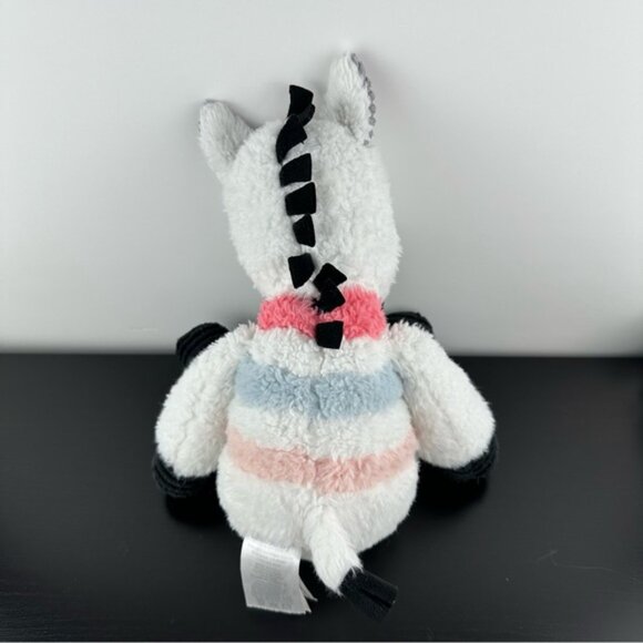 Lambs & Ivy Jazzy Jungle Plh Colorful Zebra Stuffed Animal Toy 15 Pink Blue - Picture 4 of 8